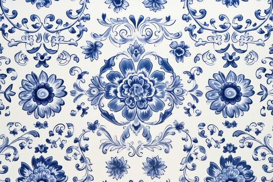 Tiles of Chinese traditional pattern backgrounds porcelain white.