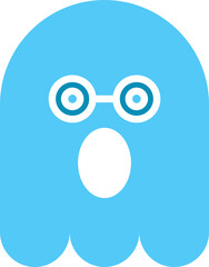 Amazed Ghost Emoticon
