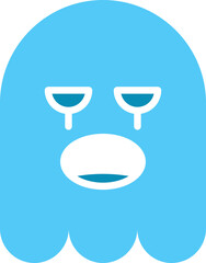 Crying Ghost Emoticon
