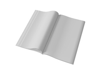 a book opened on a white surface
