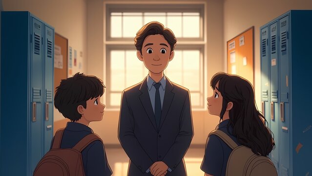 Teacher Explaining the Harm of Bullying - Educational Scene Promoting Awareness