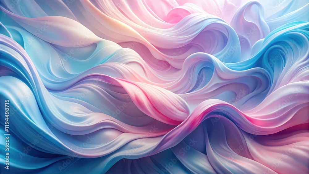 Aufkleber abstract swirling canvas of soft pastel hues and flowing lines