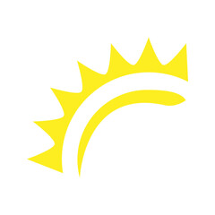 Sun icon design template