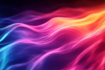 Obraz premium Colorful abstract waves of vibrant light motion