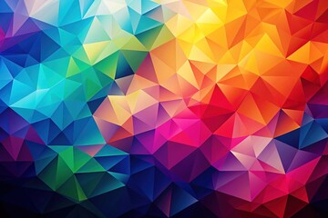 Obraz premium Abstract Polygonal Backgrounds - Dynamic Colors & Depth