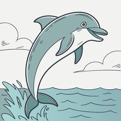 dolphin jumping out of water