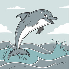 dolphin jumping out of water