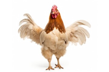 Happy smiling Chicken dance chicken poultry animal.