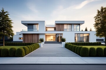 Fototapeta premium Modern luxury home exterior design