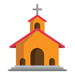 Minimalist Church Vector Icon