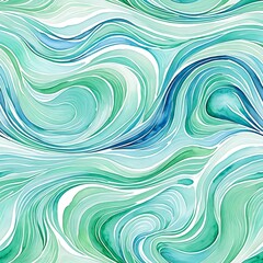 Softly blended abstract watercolor background featuring a seamless pattern of flowing water with gentle waves and subtle texture, perfect for design and art projects