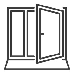 Clear Window vector New Opportunities icon or symbol in outline style