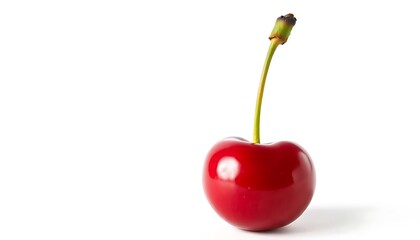 Single Ripe Cherry: A Vibrant Still Life Study