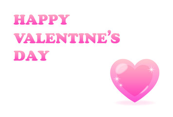 キラキラのハートのバレンタインのカード04