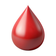 Obraz premium Realistic Red Droplet Symbolizing Blood or Liquid Substance