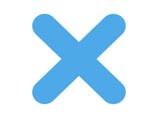 Obraz premium かわいいバツ印02