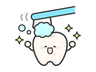 かわいい歯のベクターイラスト01