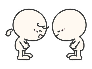 挨拶をする人物のベクターイラスト01