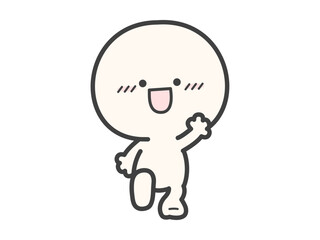 歩く人物のベクターイラスト02