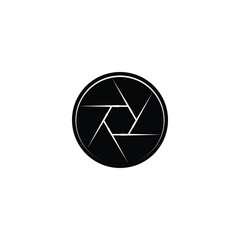 Minimalist Lens Icon for Photography and Vision