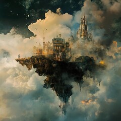 Floating City: A Surreal Architectural Masterpiece