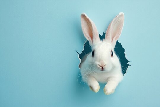 Mix annimal peeking out rabbit bunny animal.