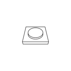 Modern Button Icon for User Interfaces