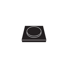 Modern Button Icon for User Interfaces
