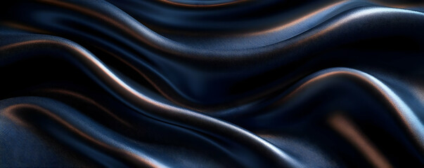 Obraz premium Dark silk waves, studio backdrop