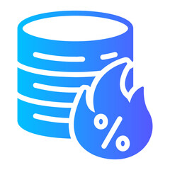 database Gradient icon