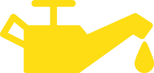 Fototapeta premium オイル缶アイコン - シンプルでモダンなデザイン