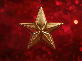 Gold Christmas Star