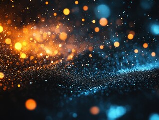 Fototapeta premium Vivid Stellar Effects in a Cosmic Digital Art