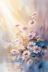 painting of spring blossom in the spring