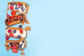 Sweet taco ice cream