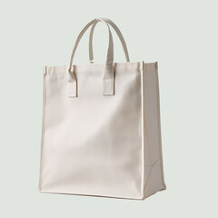 Fabric tote bag on white
