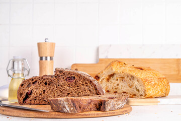 Homemade freshly baked sourdough bread