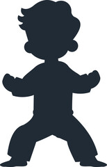 Kids Karate Silhouette