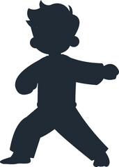Kids Karate Silhouette