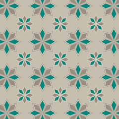 Scandinavian nordic pattern, pastel cool gray-green colors. For textiles, wrapping, packaging. Vector illustration