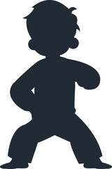 Kids Karate Silhouette