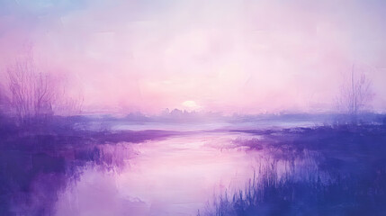 Obraz premium watercolor pastel pink purple blue background, grainy texture, boho style, dreamy and ethereal, soft brush strokes.
