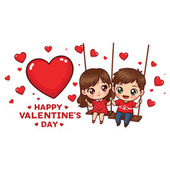 Happy Valentine's Day creative Valentine's Day celebration Valentines day with a romantic couple