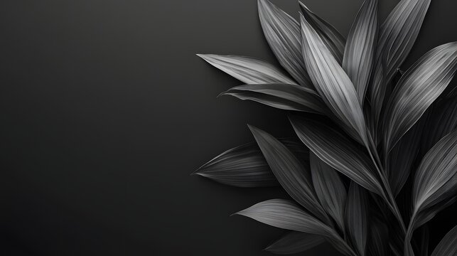 Dark Leaves: Monochromatic Plant Photography