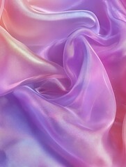 Fototapeta premium Vibrant Silk-Like Textile with Colorful Swirls