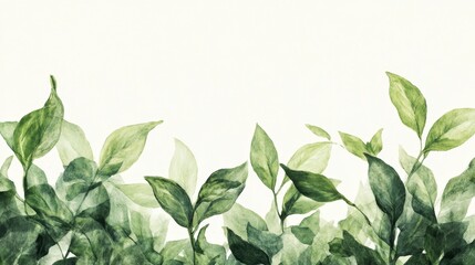 Obraz premium Artistic Composition of Green Tea Leaves on Soft Background