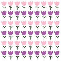 SPRING FLORAL RETRO PATTERN TEXTURE BACKGROUND