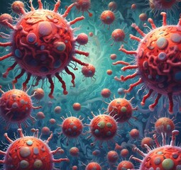 Illustration of bacteria.