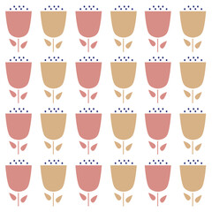 SPRING FLORAL RETRO PATTERN TEXTURE BACKGROUND