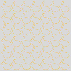 SPRING EASTER BUNNIES RETRO PATTERN TEXTURE BACKGROUND WALLART